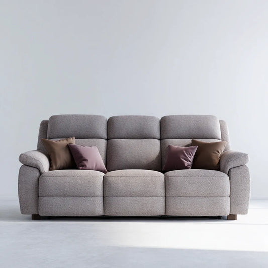 Sofa, 3 siwe siedzenie prostokątne gołębica poliestrowa 225 x 95 x 100 cm